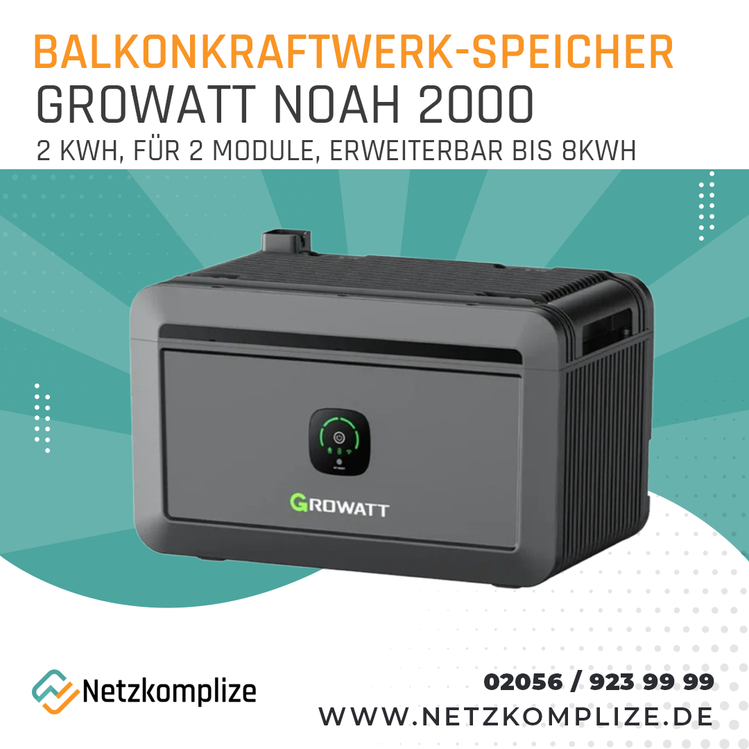 Balkonkraftwerk 1800Wp mit 2kWh Batteriespeicher | Trina | Hoymiles