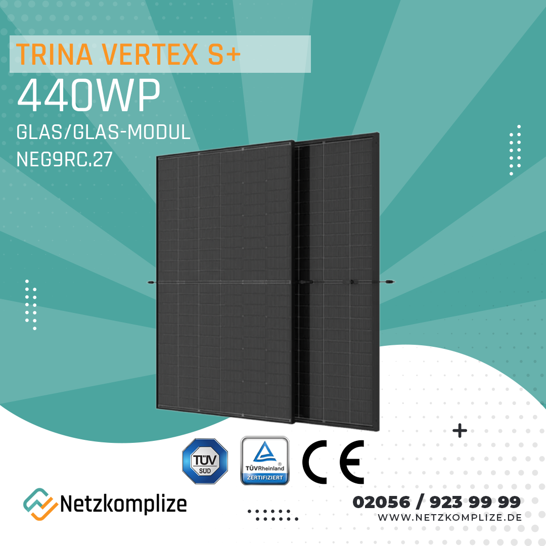 Solarmodul Trina Vertex S+ 440Wp Bifazial Glas/Glas NEG9RC.27